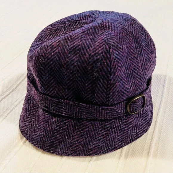 MUCROS WEAVERS Purple Wool Flapper Hat - Picture 2 of 6